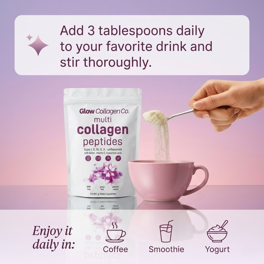 Glow™ Multi-Collagen Peptides Powder